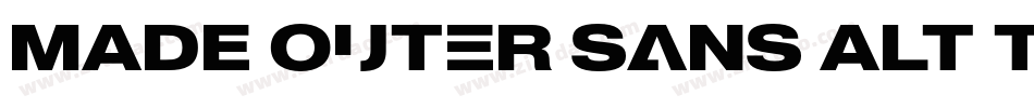 MADE Outer Sans Alt Thin PERSONAL USE字体转换
